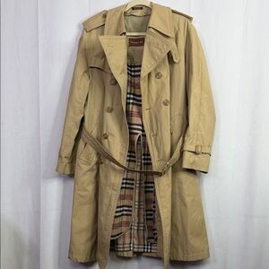 Men's Winter Khaki Trench Coat with Check Zip-out Lining Repp, Ltd